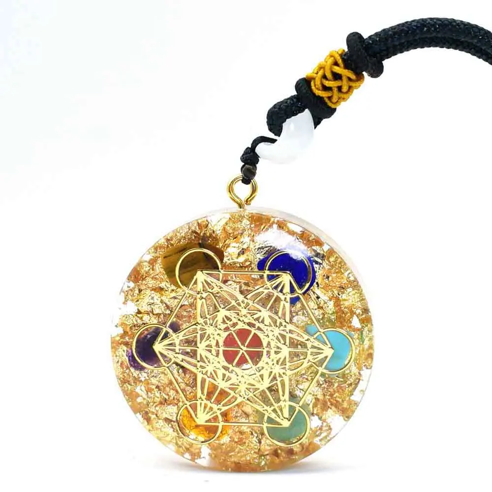 Crystals Energy Generator Orgone Pendant Necklace Healing Reiki Chakra Generato Gift 스모키쿼츠