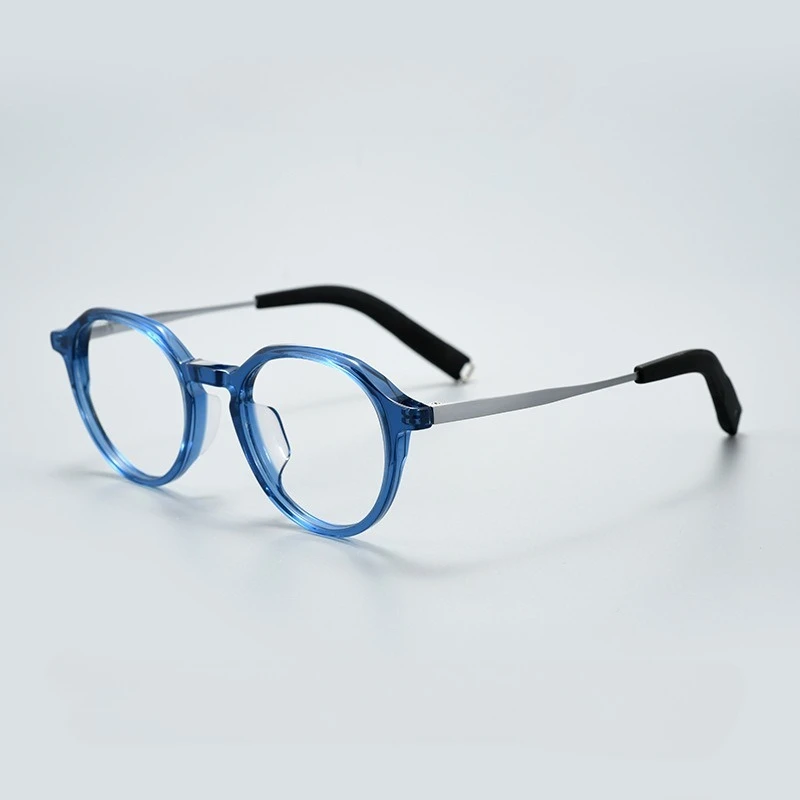 

2025 Fashion High quality Acetate Glasses Frame Women Optical Prescription Custom Eyeglasses Men Myopia Reading Retro Eyewear