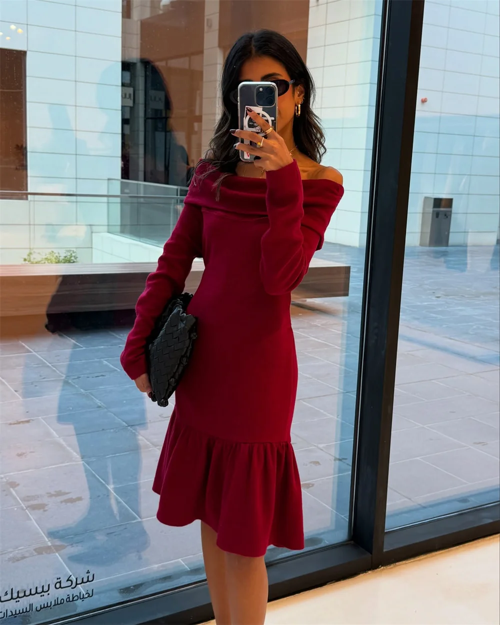 

ROYET Strapless Off The Shoulder Simple Classic Mermaid Evening Dress Knee Length Pleat Elegat Prom Gown Customized New 2025