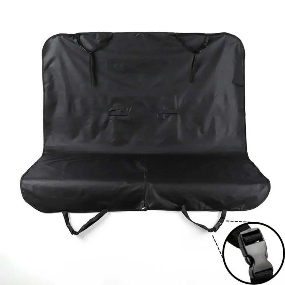 

durable Oxford Pet Car Rear Seat Cover Black Waterproof Dog Mat Blanket Buckle Dog Hammock Car