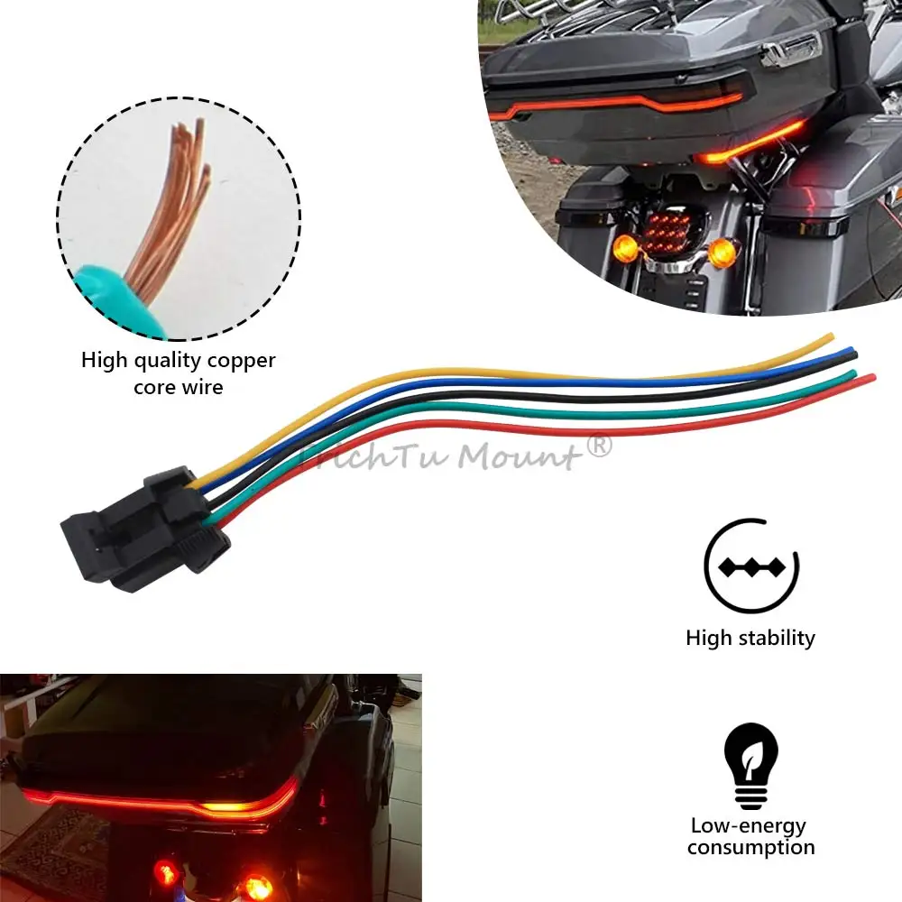Brake & Turn Signal Lamp Tour-Pack LED Tail Light  For Harley Touring Road Electra Glide Ultra FLHTK FLTRKSE 14-23 Motorcycle