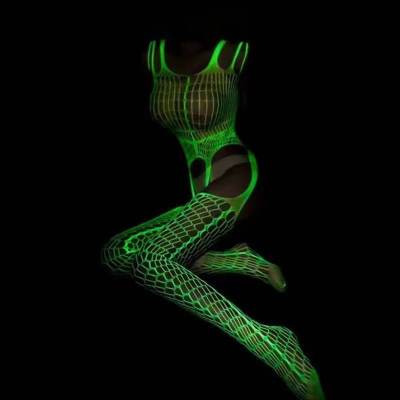 مضيئة نيسيي كول مضيئة عاكسة المثيرة جوارب طويلة جوفاء مثير المثيرة طماق الملابس الداخلية ارتداءها جوفاء مثير دور الحفلات