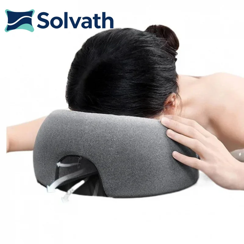 Solvath U Shape Memory Foam Seat Cushion Knitted 100% Polyester Removable Washable Chair Pad Chinese Style Crochet Cover