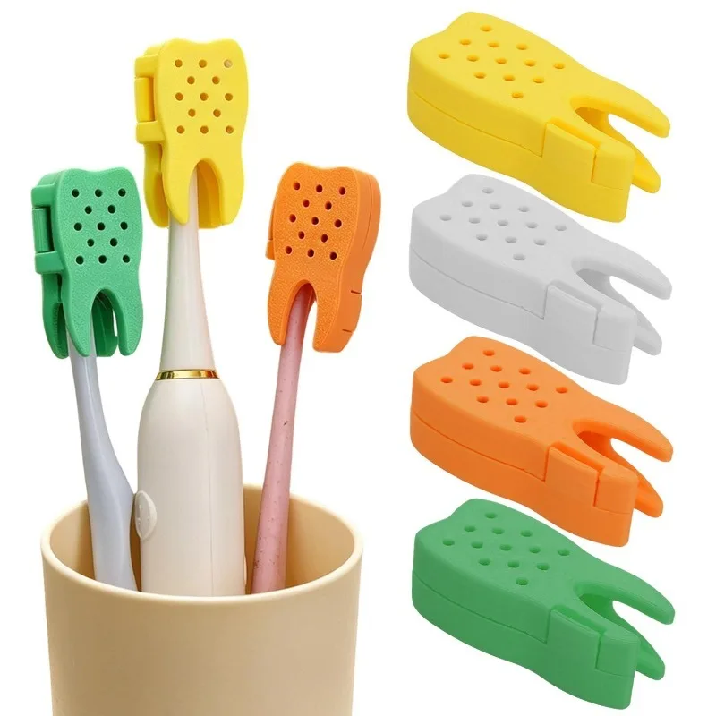 Mini Portable Toothbrush Head Cover Case Holder Brush Protection Mixed Color Dustproof Travel Hiking Camping Home Organizer Case