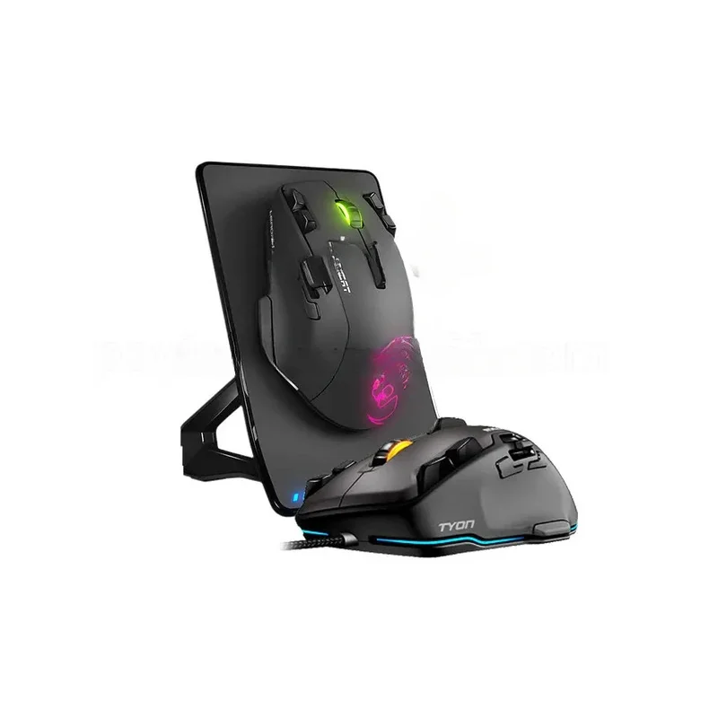 Rockat leadr dual mode gaming mouse computer notebook rechargeable programming macro