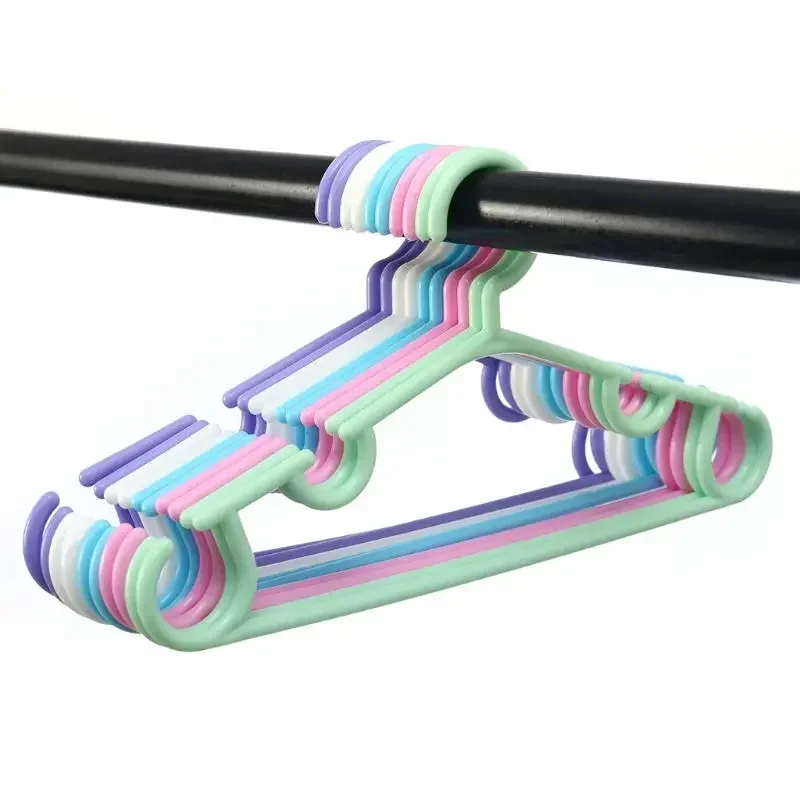 5-20 قطعة شماعات أطفال لشماعات ملابس الأطفال البلاستيكية الملونة - آمنة ومتينة يمكن استخدامها كشماعة أطفال أو أطفال #3