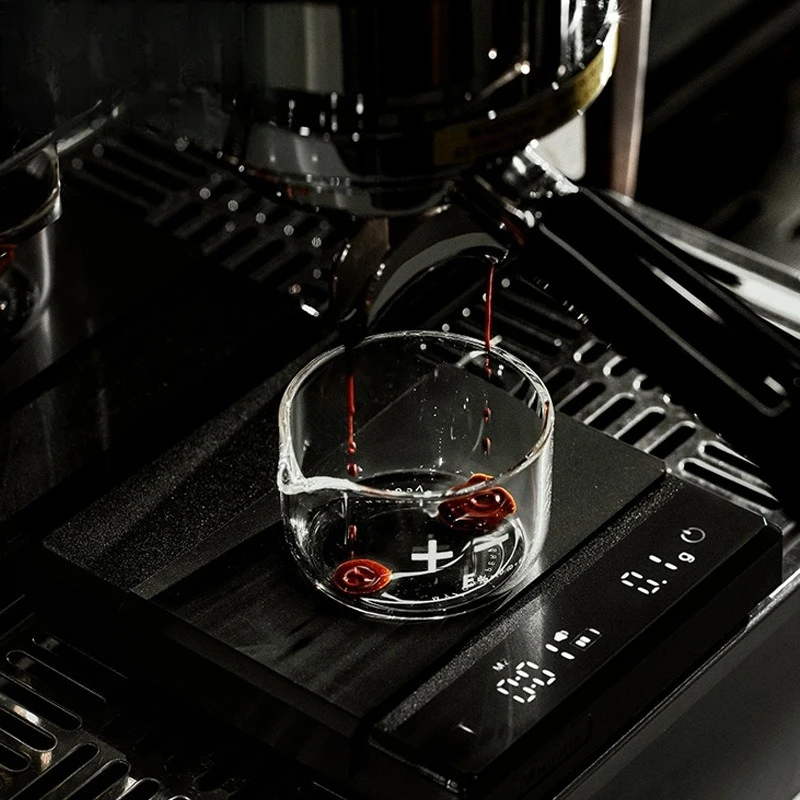 Glass Espresso Extraction Cup Liquid Coffee Machine with Scale 100ml Measuring Cup