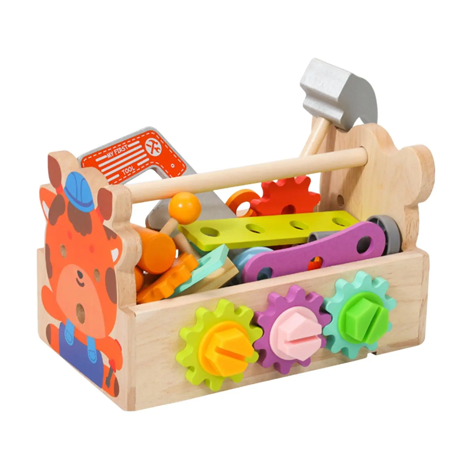 Wooden Kids Tool Set Screw Disassembly Toy Construction Building Toy for 3 Year Olds and up Kids Children Preschool Toddlers