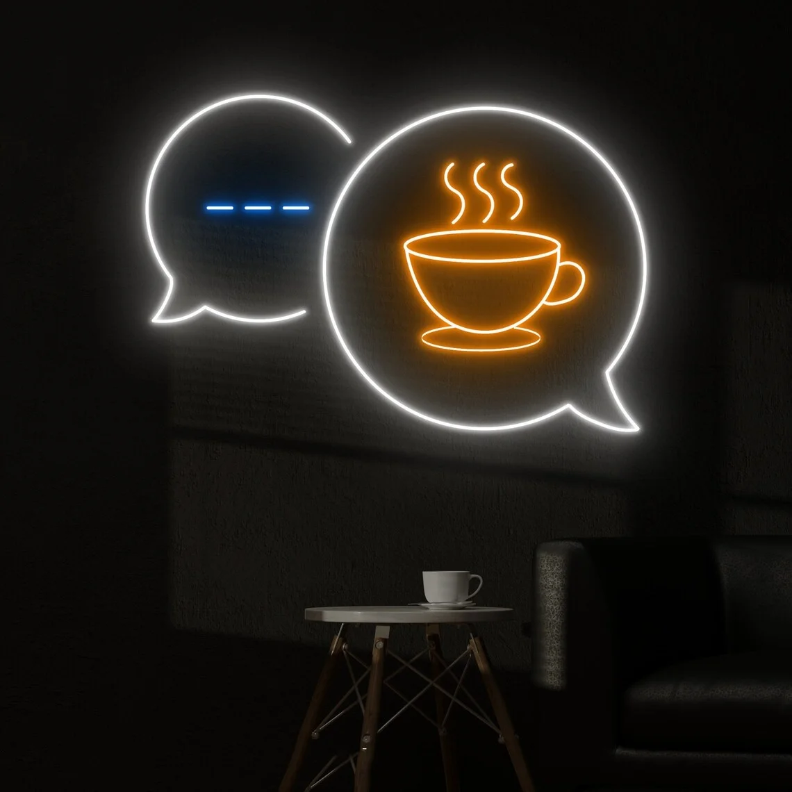 Message Coffee Neon Sign Coffee Bar Led Sign Coffee Shop Wall Decor Coffee Lover Gifts Coffee Store Wall Art Neon Sign