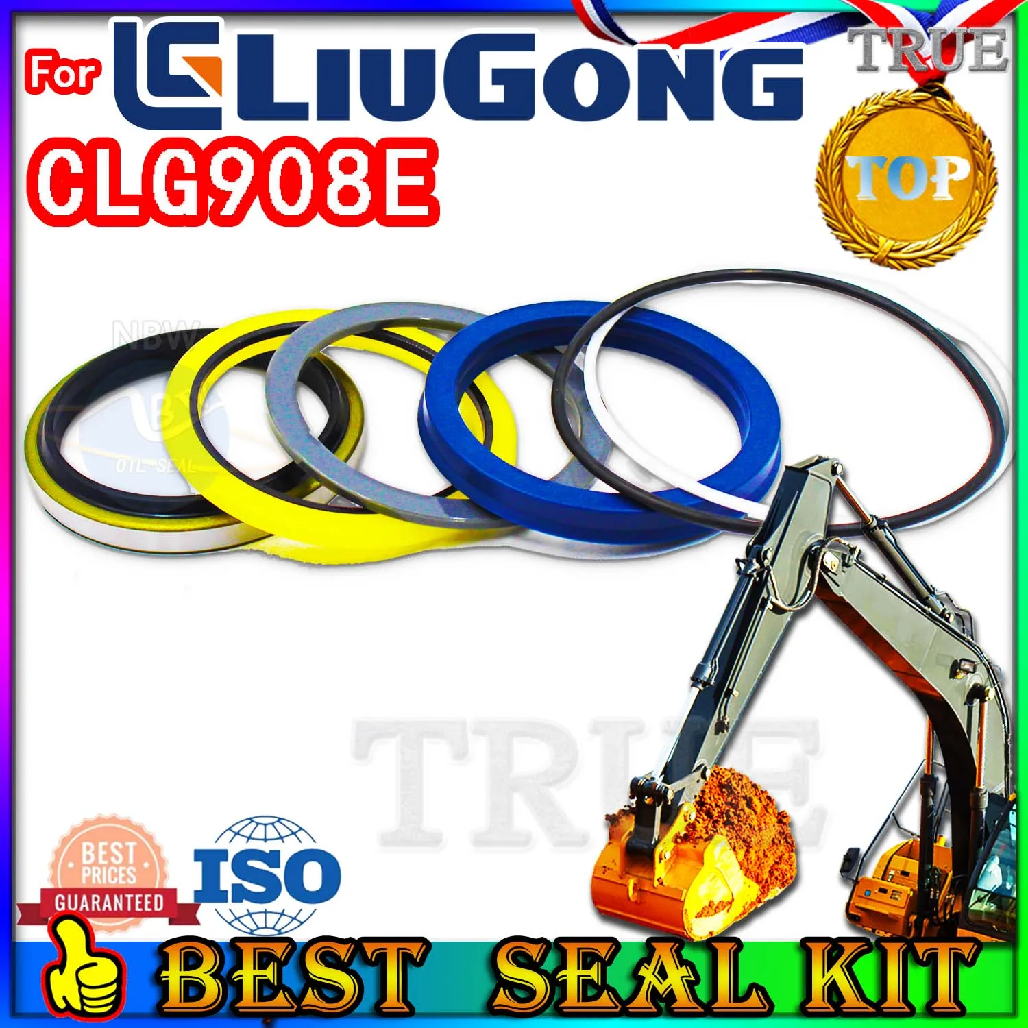 

For Liugong CLG908E Oil Seal Repair Kit Boom Arm Bucket Excavator Hydraulic Cylinder Fix Best Reliable Mend proof Center Swivel