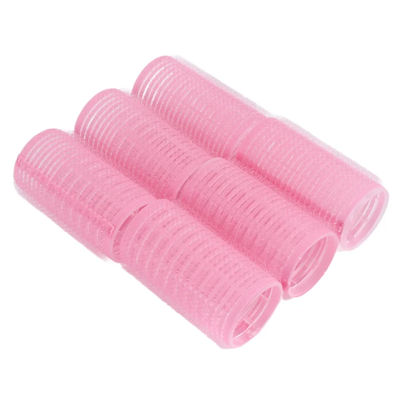 

【BUYERS】6X Big Self Grip Hair Rollers Cling DIY Hair Curlers