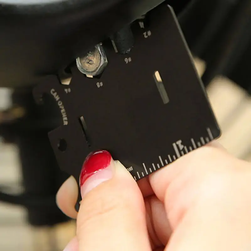 Stainless Steel Mobile Phone Holder Stand Multifunctional Pocket Card Multi-Tools Beer Opener EDC Tighten Screws Tool Kits