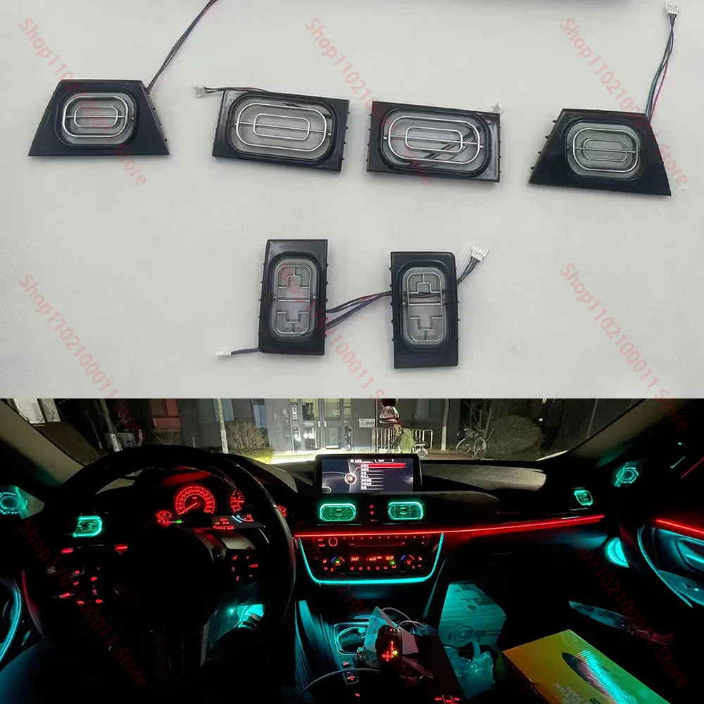 

9 Color Car LED Air Outlet Vents For BMW 3/4/5 series X3/X4/X5/X6 F series/G series Turbo Nozzle Ambient Light