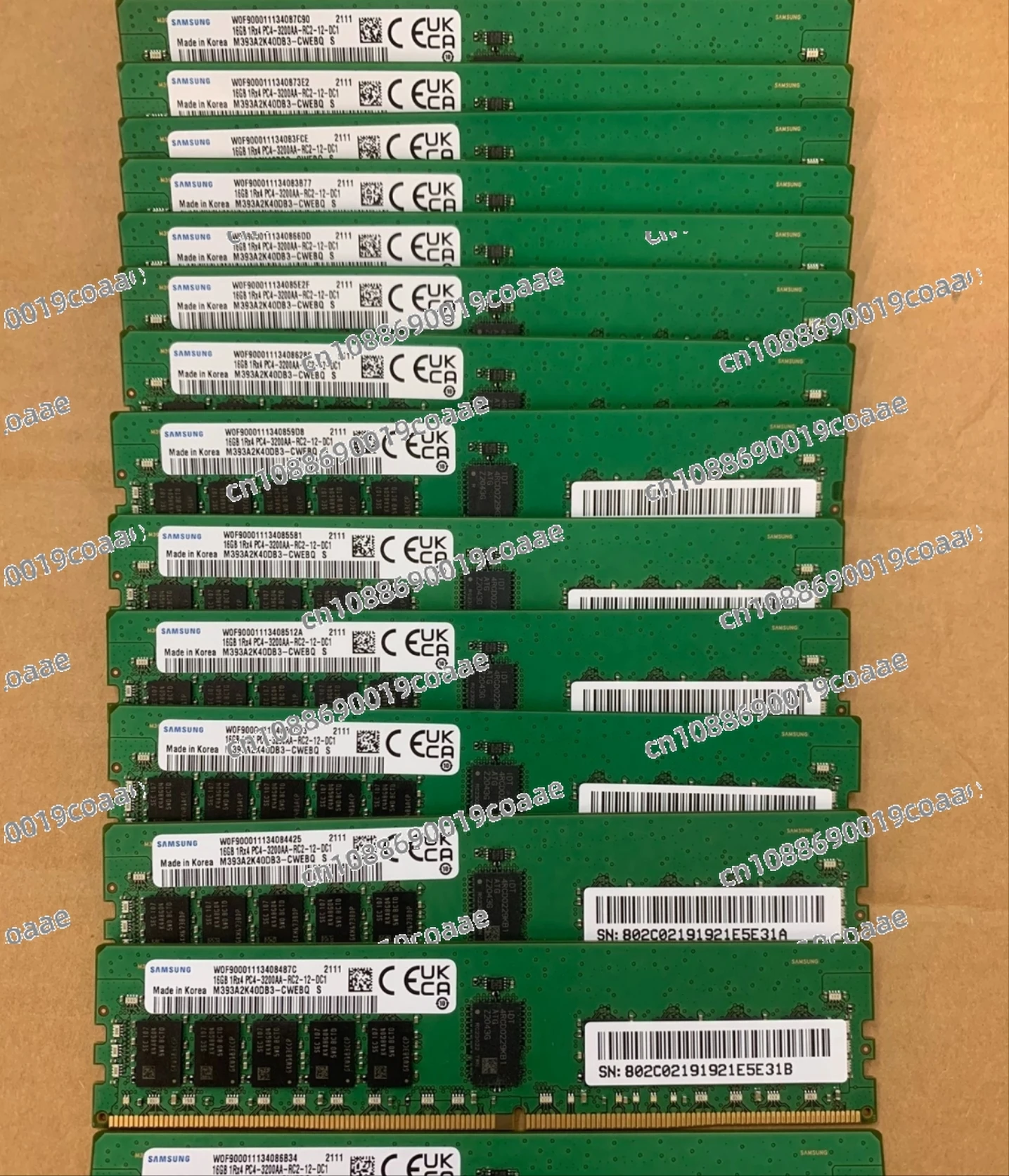 Good Quality And Low Price Original For SS 16GbECC Reg 3200Mhz Server Memory DDR4 (16 pieces)