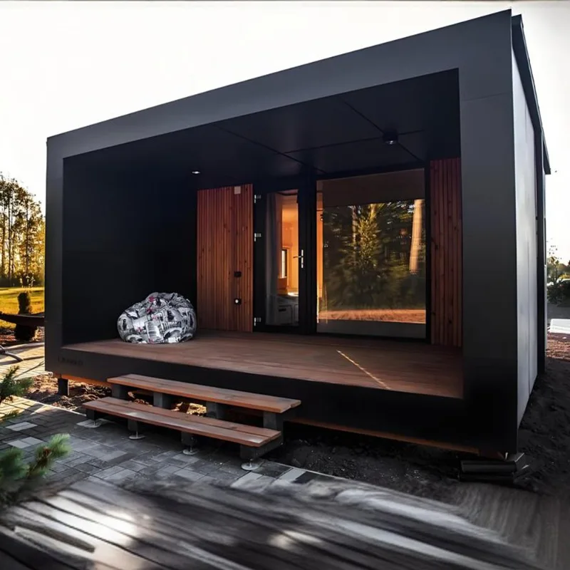 Sauna Manufacturers Hot Sale Large Luxury Square Outdoor Sauna Room for 6-10 People