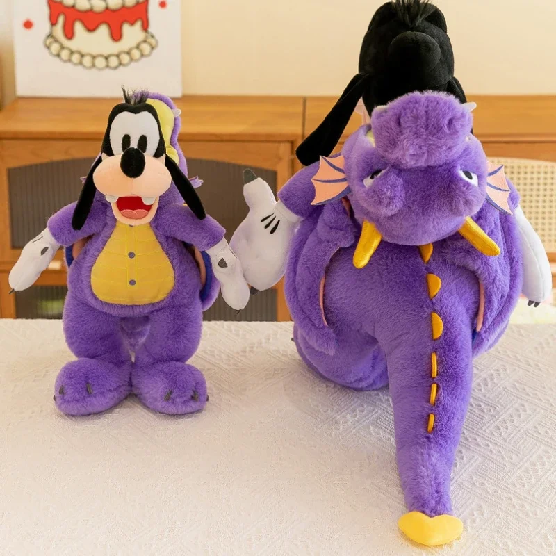 Disney Cartoon Halloween Purple Dinosaur Goofy Soft Filling Plush Doll Throw Pillow Home Decoration Children Birthday Gift Toys