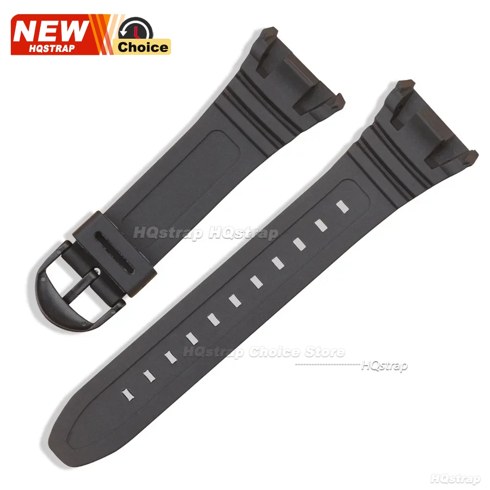 Rubber Watchband Strap for Casio W-96h Watch Band Model 3239 PU Bracelet Women Men Waterproof Wristband Watches Accessories image 6