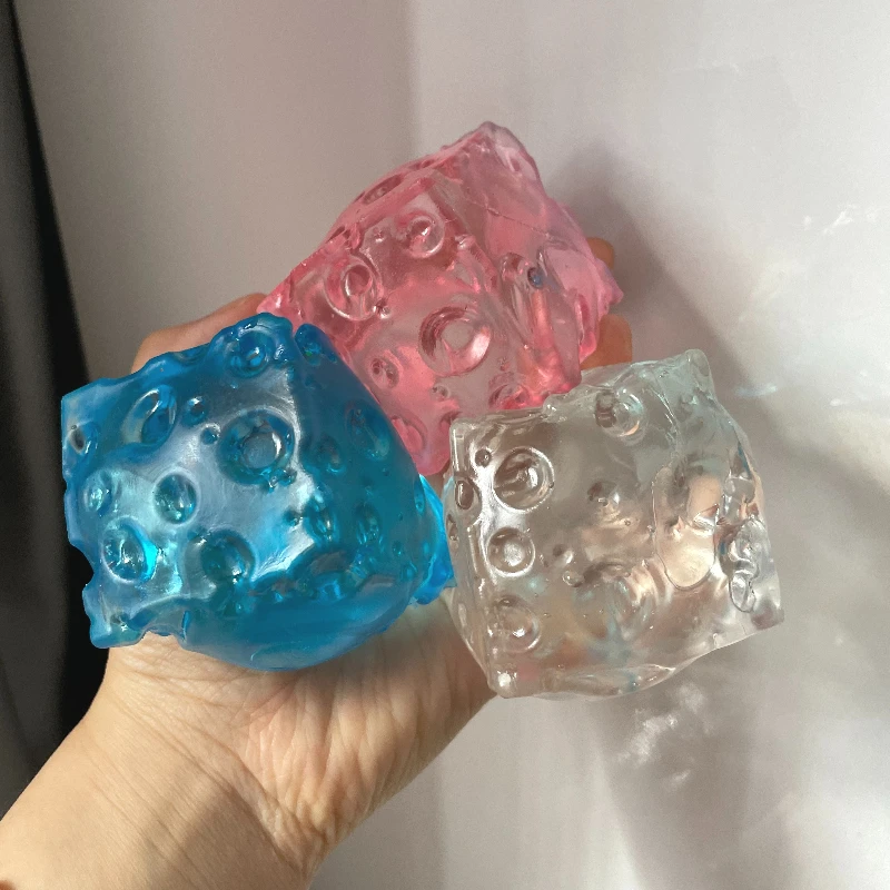 Cheese Cube Stress Ball Squishy Toy  Slow Rebound Stretchable Squeeze Ball Fidget Toy ASMR Sensory Anti-Stress Friends Gift