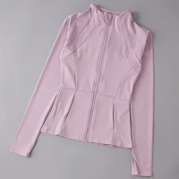 Yoga Clothes Windbreaker Sportswear Woman Running Long Sleeve Sweatshirt Sports Jackets Top Women Workout Tops Activewear 4