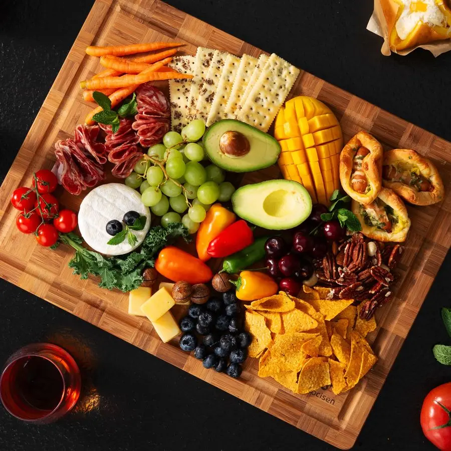 

Разделочная доска, нескользящая, сверхмощная, над раковиной, деревянная разделочная доска для кухни, разделочная доска, край зерна, тик, умный мрамор Fl