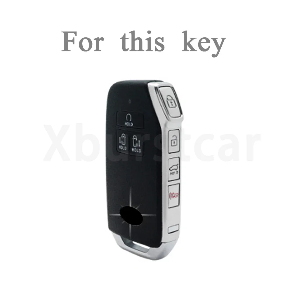 TPU Shell Fob Holder For Kia Carnival 2021 2022 Sedona Carnival KA4 EX SX LX Fiesta Car Key Case Cover Keyless Accessories