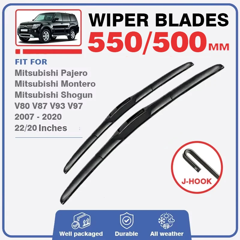 Wiper Blade For Mitsubishi Pajero 4 Montero Shogun 2007-2020 V80 V87 V93 V97 Front Rear Windshield Windscreen Window Accessories