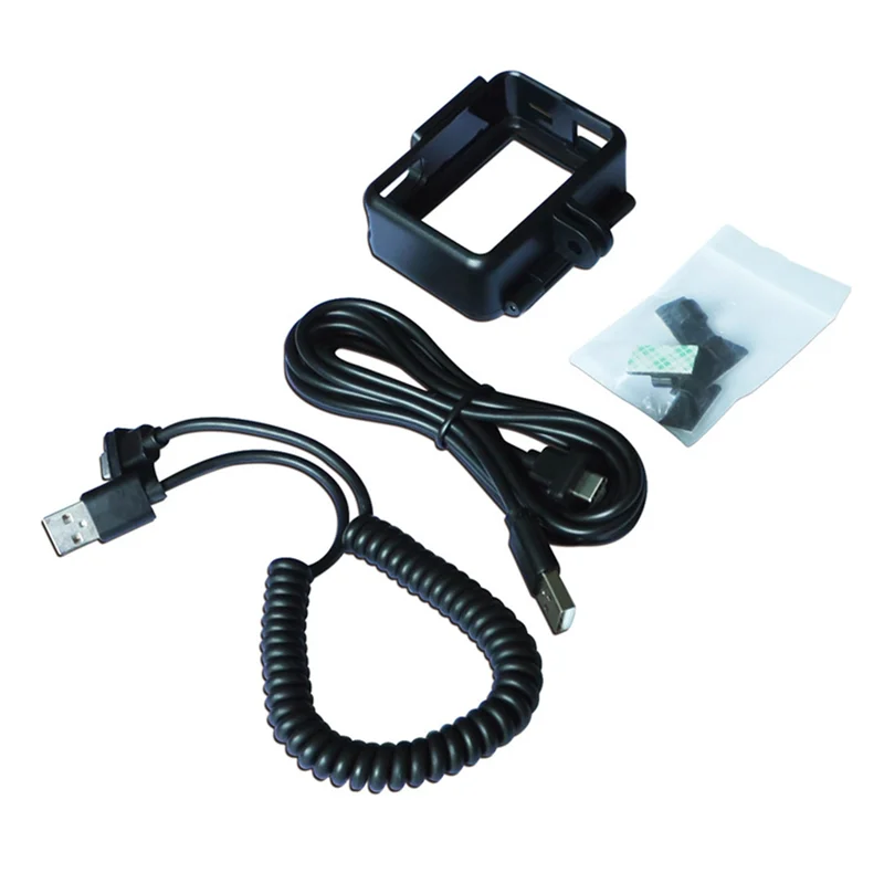 Y19A لـ SJCAM SJ10 Pro SJ10X SJ11 طقم إطارات مع كابل شحن دراجة نارية يدعم التسجيل أثناء الشحن