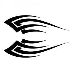 Car Sticker Tribal Flame Creative Waterproof Vinyl Decal for Car Full Body Helmet Motorcycle Bike Decoration