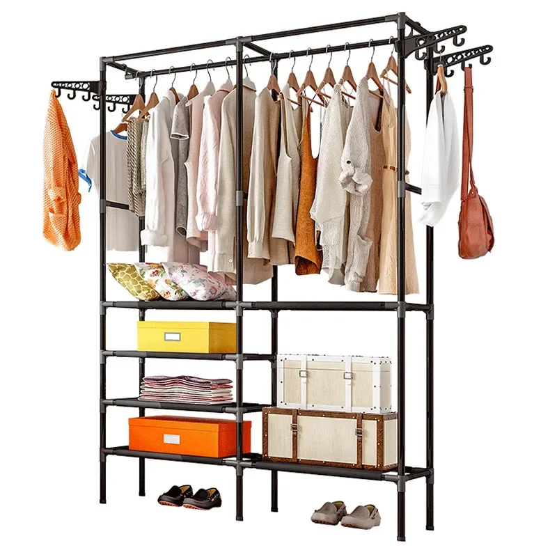 

Clothes Hanger Coat Rack Floor Hanger Storage Wardrobe Clothing Drying Racks Porte Manteau Kledingrek Perchero De Pie