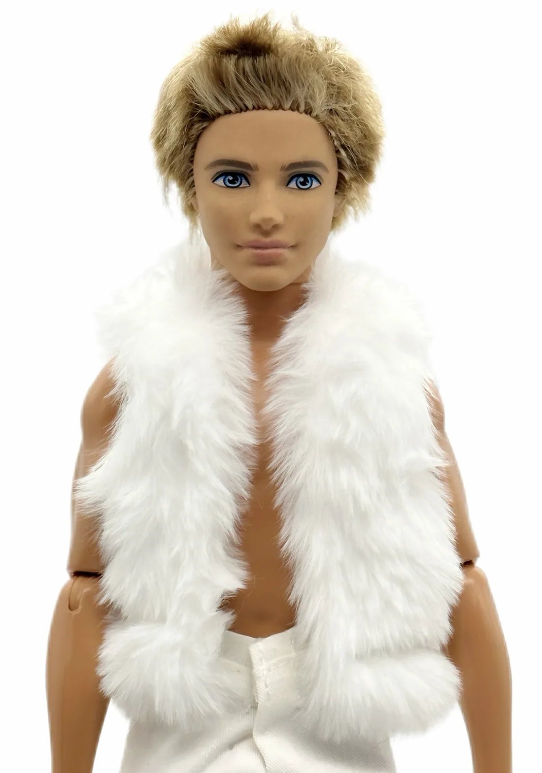 1 Set Ken Tuch handgemachte Puppe Zubehör Winter Pullover Weste Set für 30 cm 12 Zoll Ken Puppe Kinder Geschenk – Detail 9
