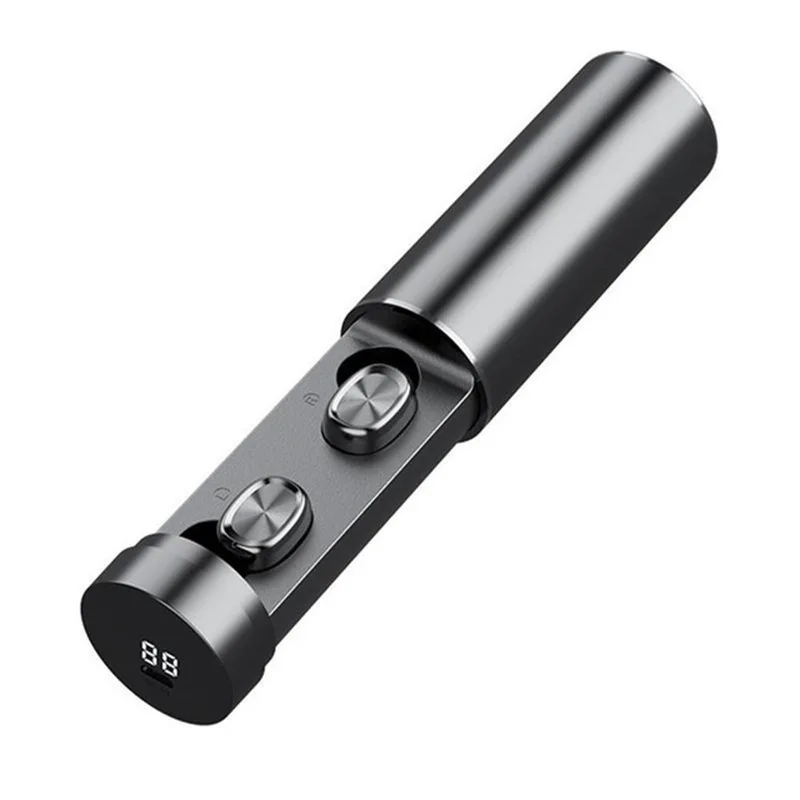 سماعات تيسدين بلوتوث مع شاشة رقمية واللمس ، الأذن المزدوجة ، الرياضة ، TWS5.0