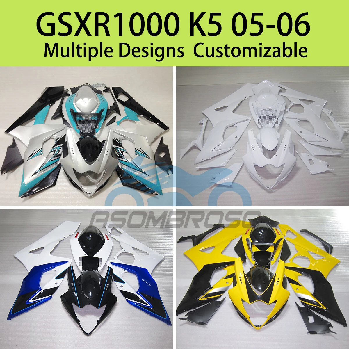 Suit GSXR 1000 2005 2006 Bodywork Fairings for SUZUKI GSXR1000 05 06 Customization Injection ABS Fairing Kit Panel Set