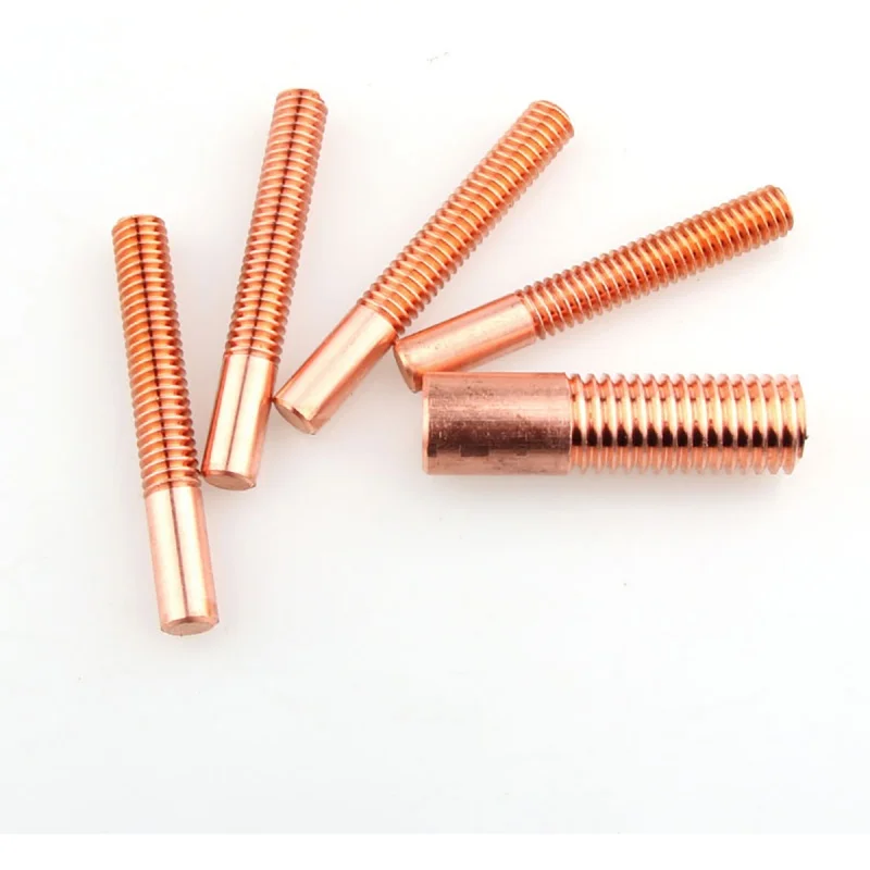 5pcs Copper Tapping Electrodes for Spark EDM,Metric Thread copper Electrode M3-M12*35*55mm ,Orbital Threading Electrode Copper