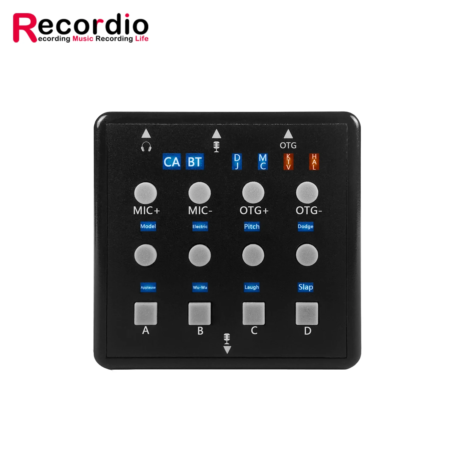 GAX-R8B Professional Audio Interface Sound Card Live Stream USB Sound Card Record Sound Module For Gaming Recording