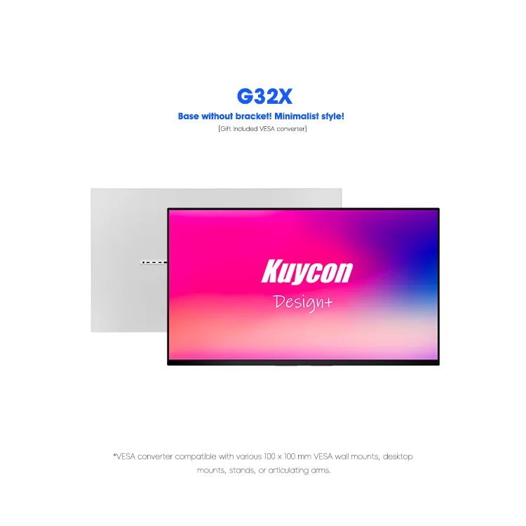 Kuycon G32X 6K All-aluminum 6106x3384 PC SCREEN 32 Inch Monitor Glossy Screen Matte Soft Light Display Monitor HDR600 TYPE-C MAC