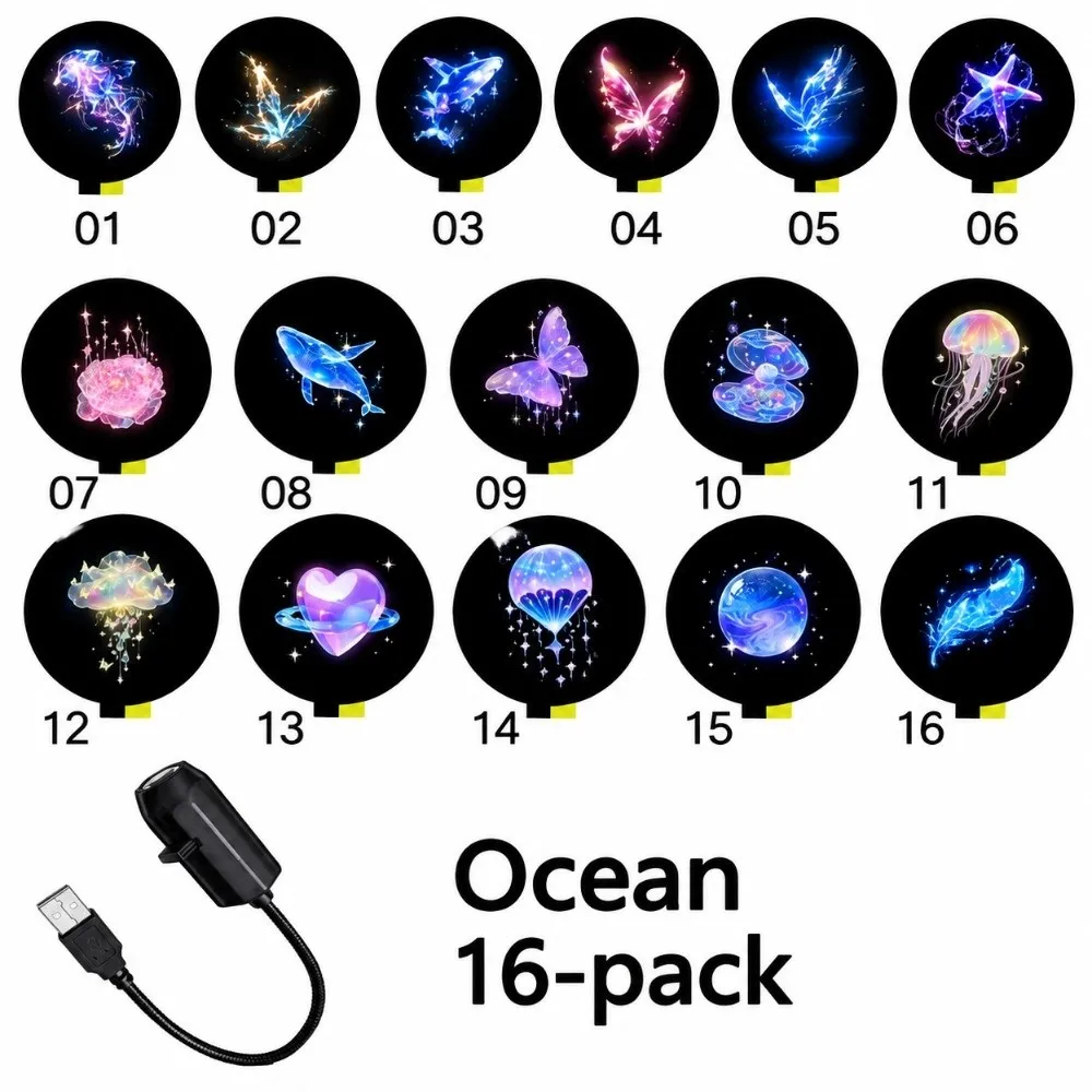 Soft LED Light Source Star Moon Projector Lamp Moon Visual Effects Vivid Starry Effects Star Projection Light Dreamy Ambience