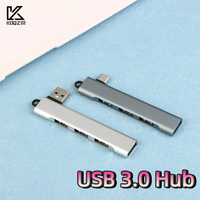 PC Computer Accessories 4Port USB 3.0 Hub High Speed Type C Splitter 5Gbps Multiport HUB 4 USB 3.0 2.0 Ports