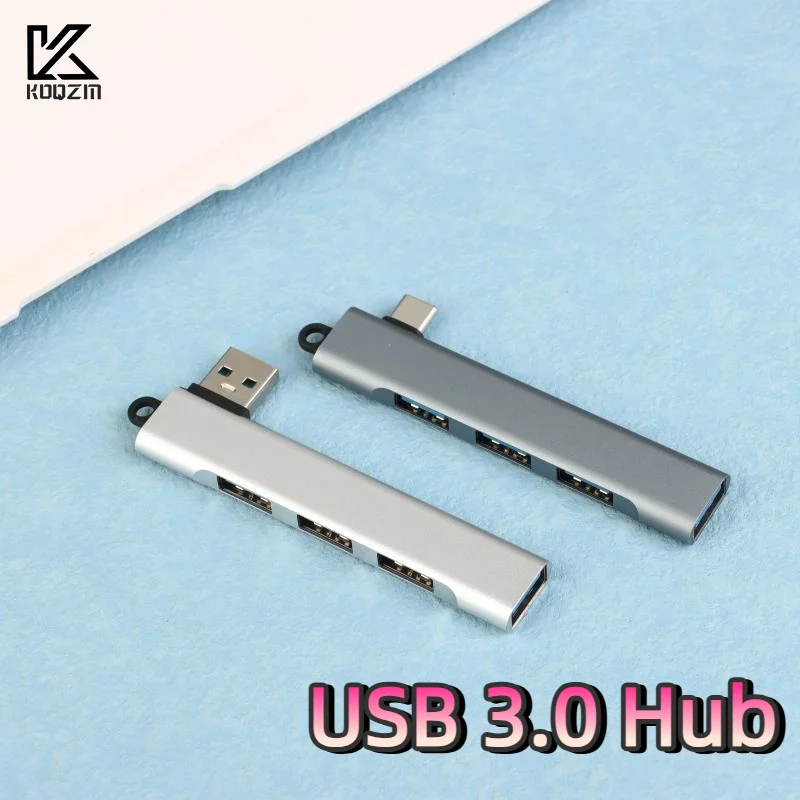 PC Computer Accessories 4Port USB 3.0 Hub High Speed Type C Splitter 5Gbps Multiport HUB 4 USB 3.0 2.0 Ports
