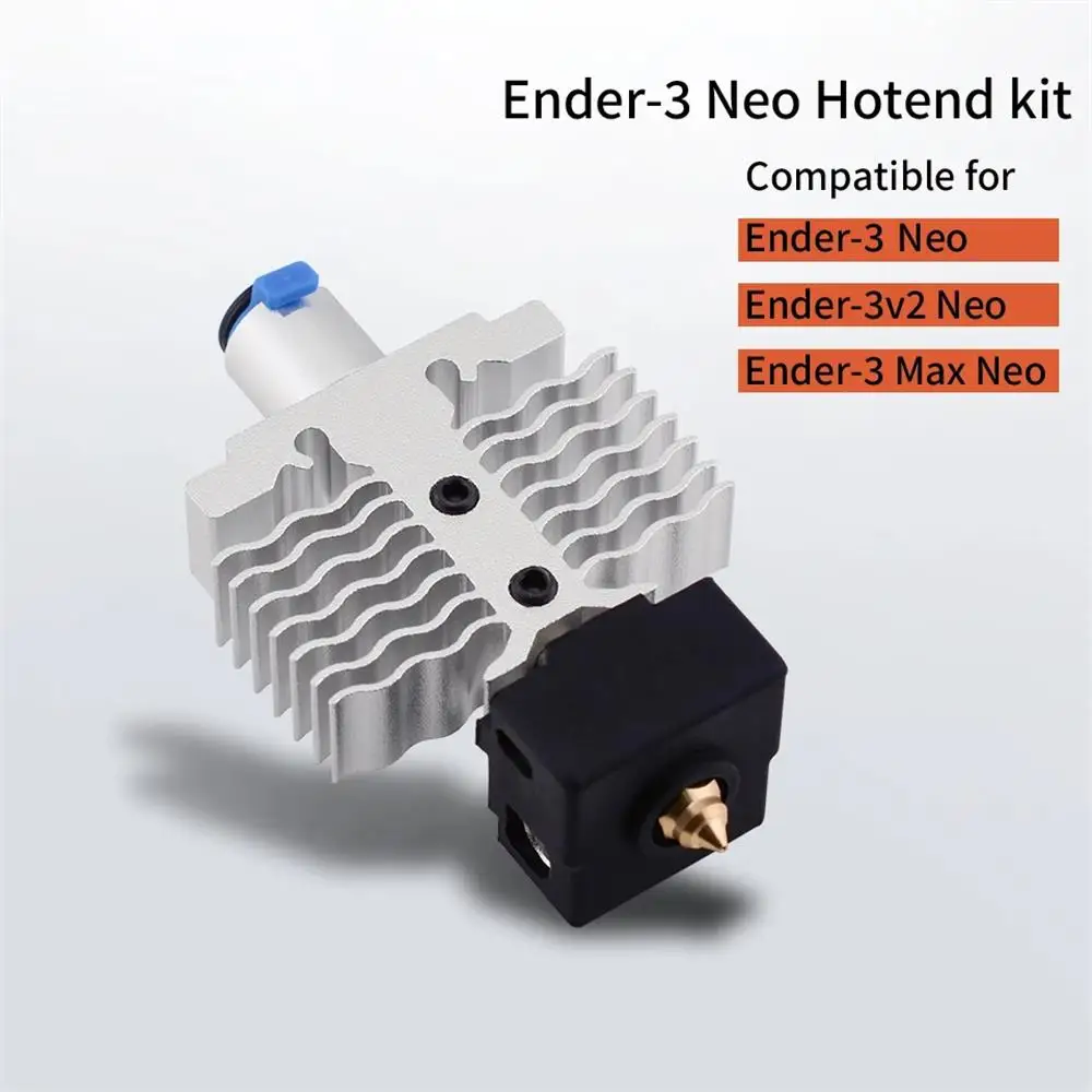 

Update 3D Printer Hot End Kit for Ender-3 V2 Neo/Ender-3 Max Neo/ Ender-3 V2 Neo Hotend 24V 40W Thermistor with 0.4mm Nozzle