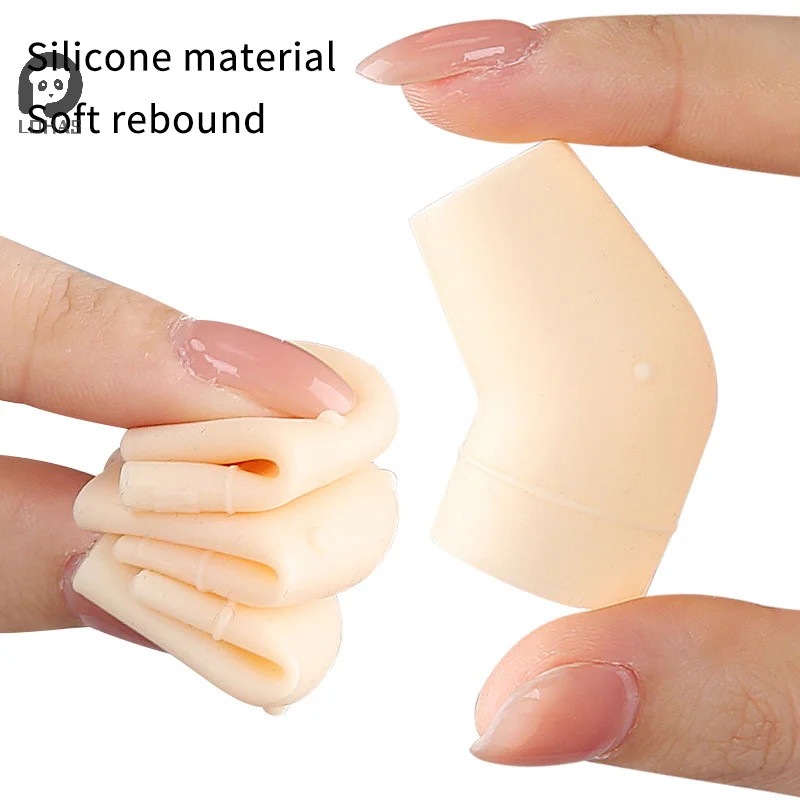 1 قطعة واقيات كم الأصابع من السيليكون توفر الإغاثة لتكسير الأصابع والذرة والبثور وحماية النسيج