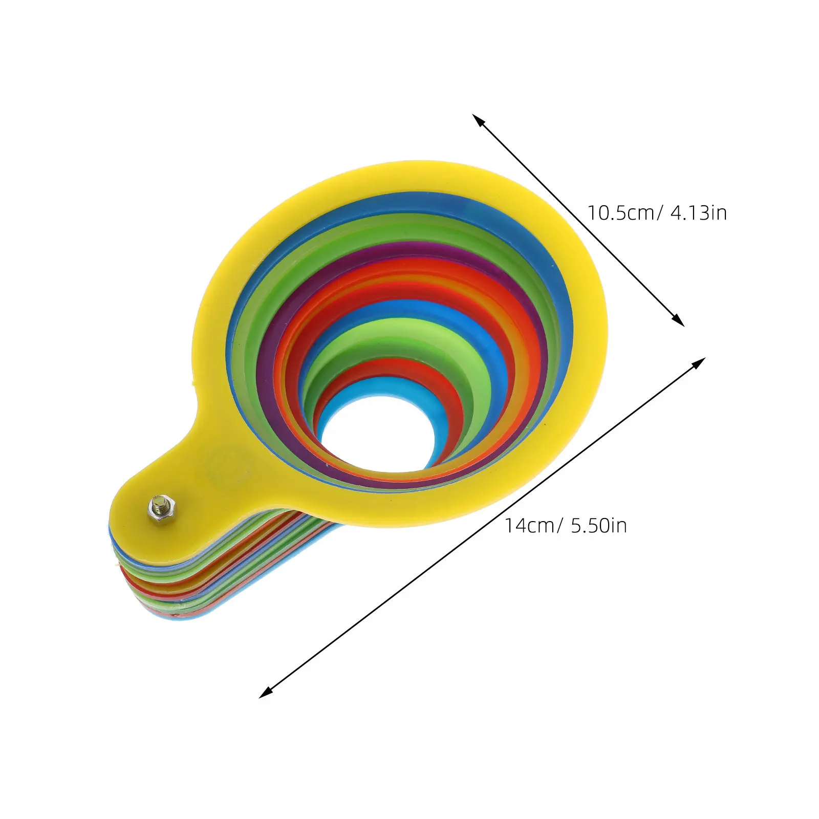 1Set Fruit Grading Circle Precision Measurement Tool Orange Pear Diameter Gauge Ruler Assorted Color Fruit Grading Circle