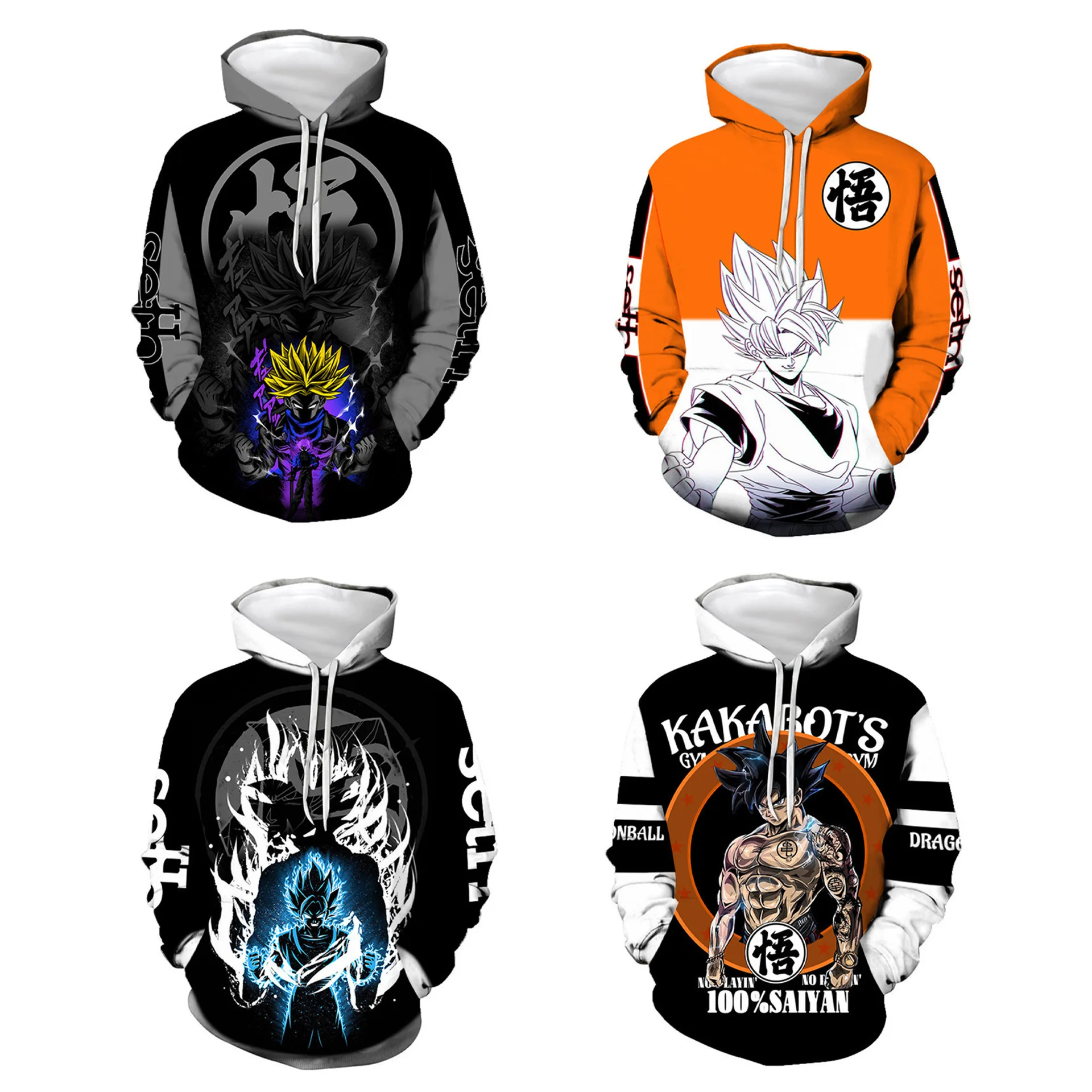 

Dragon Ball Z Goku Print Thin Hoodie 2025 3D Printed Anime Sweatshirt Men Youth Casual Jacket XS-6XL