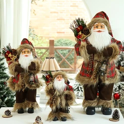 60/45/30cm Creative Big Santa Claus Merry Christmas Decorations for Home Children's New Year Toy Gift Navidad Natal 2023new year
