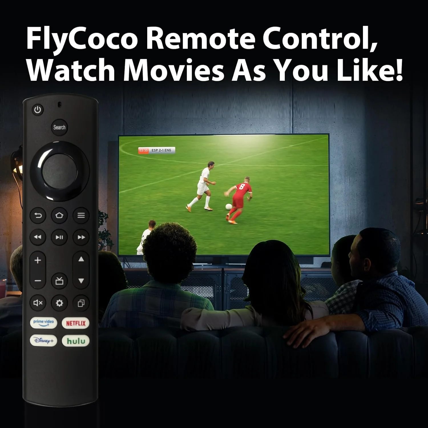 NS-RCFNA-21 Universal Remote Control for Insignia/Toshiba/Pioneer Smart TVs with 4 Shortcut Buttons (No Voice)