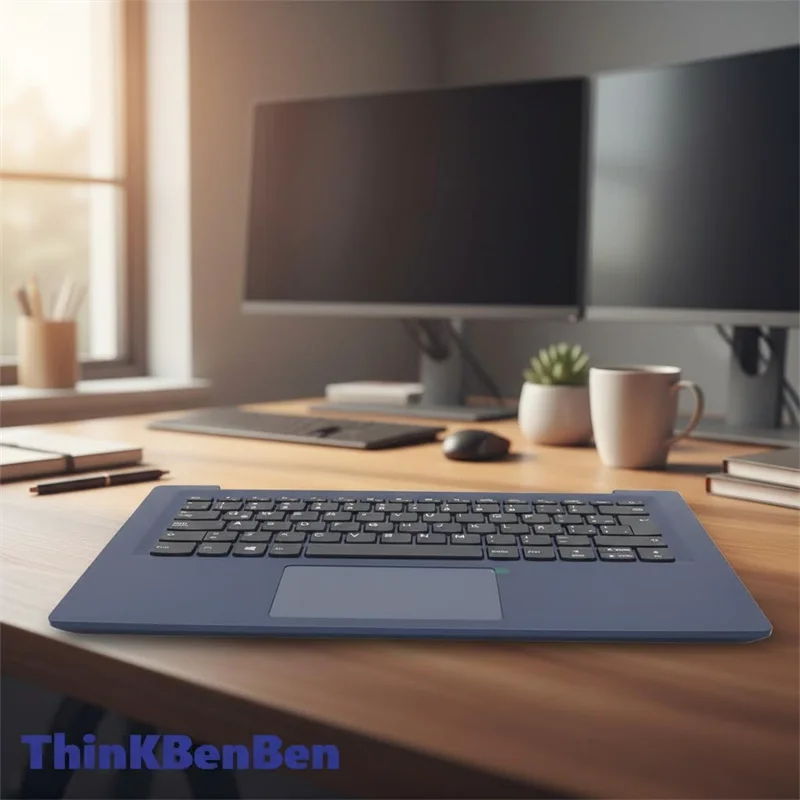 

LAS Latin Spanish Blue Keyboard Upper Case Palmrest Shell Cover For Lenovo Ideapad S130 14 130s 14IGM 120s 14IAP 5CB0R61165