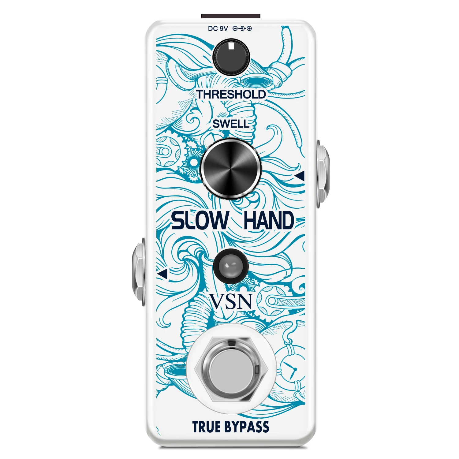 VSN-Digital Slow Hand Guitar Pedal, Slow Gear for Electric Bass, True Bypass, LEF-326