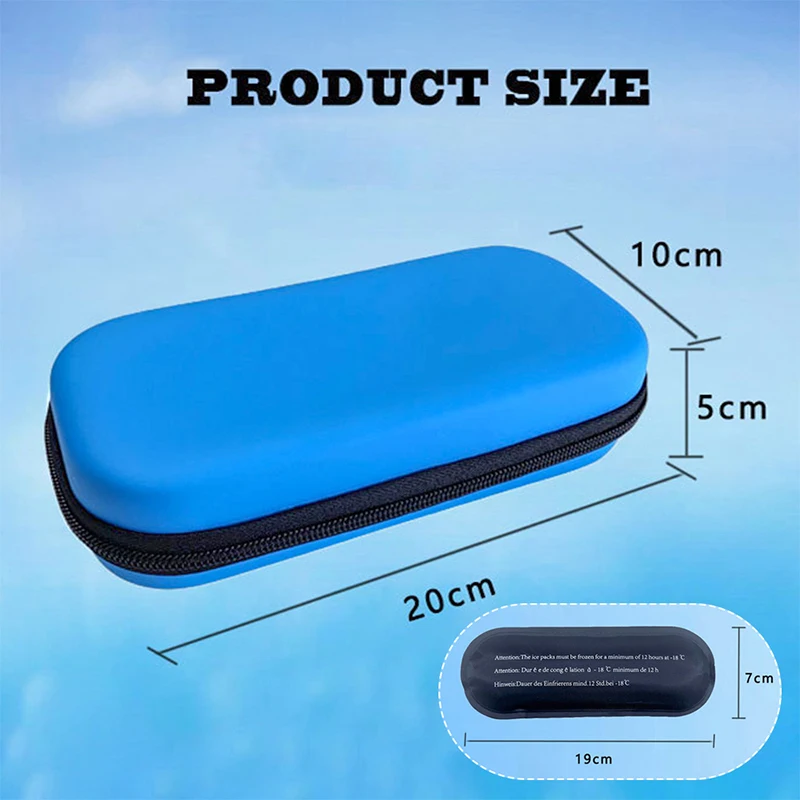 Waterproof Pu Insulin Cooling Bagportable insulin fridge Diabetic Pocket Without Gel Travel Thermal Insulated Pill Protector Bag