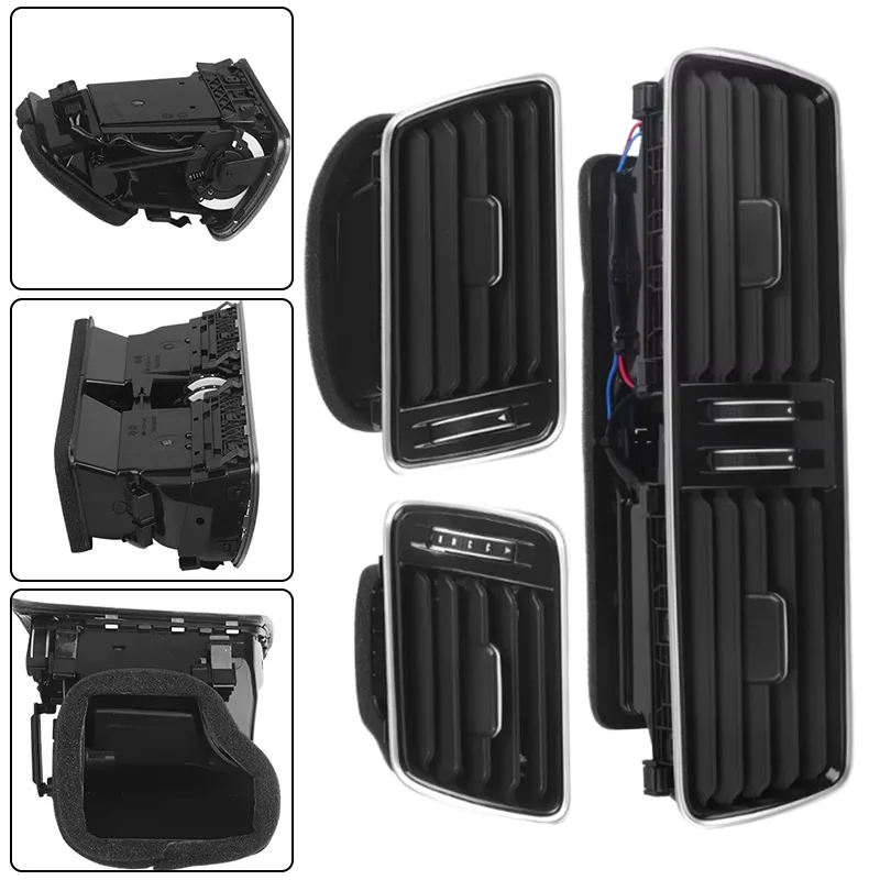 

Console Air Condition Vents 3AD819728A 3AD819701A 3AD819702A For VW CC 2009-2014 Passat B6 B7 2006-2011 Left/Right/Middle Black