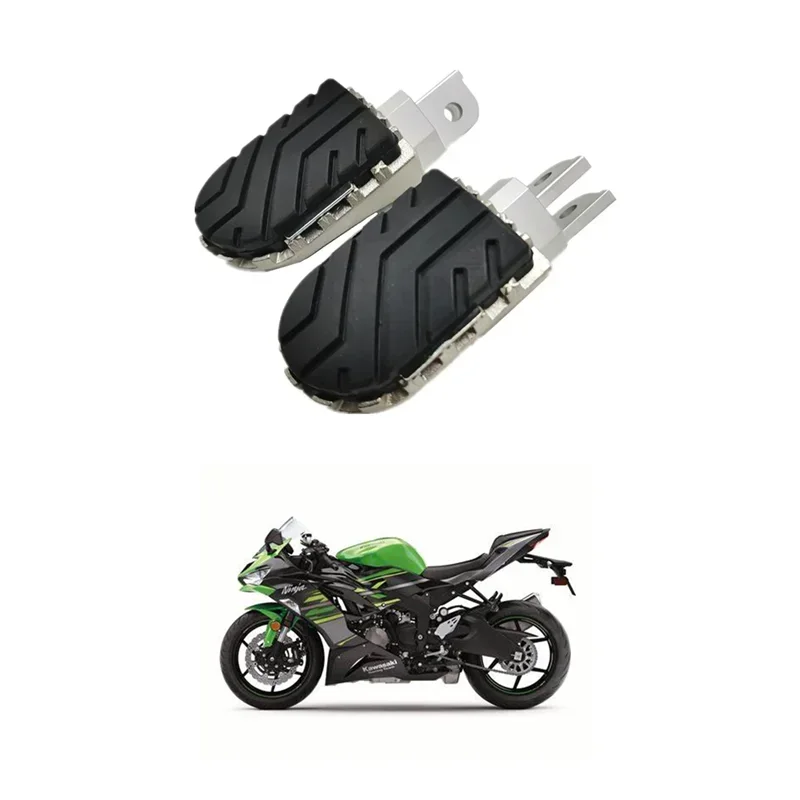 

FOR KAWASAKI ZX6R 636 ZX10R Moto Accessories Front Footpegs Foot Rest Peg