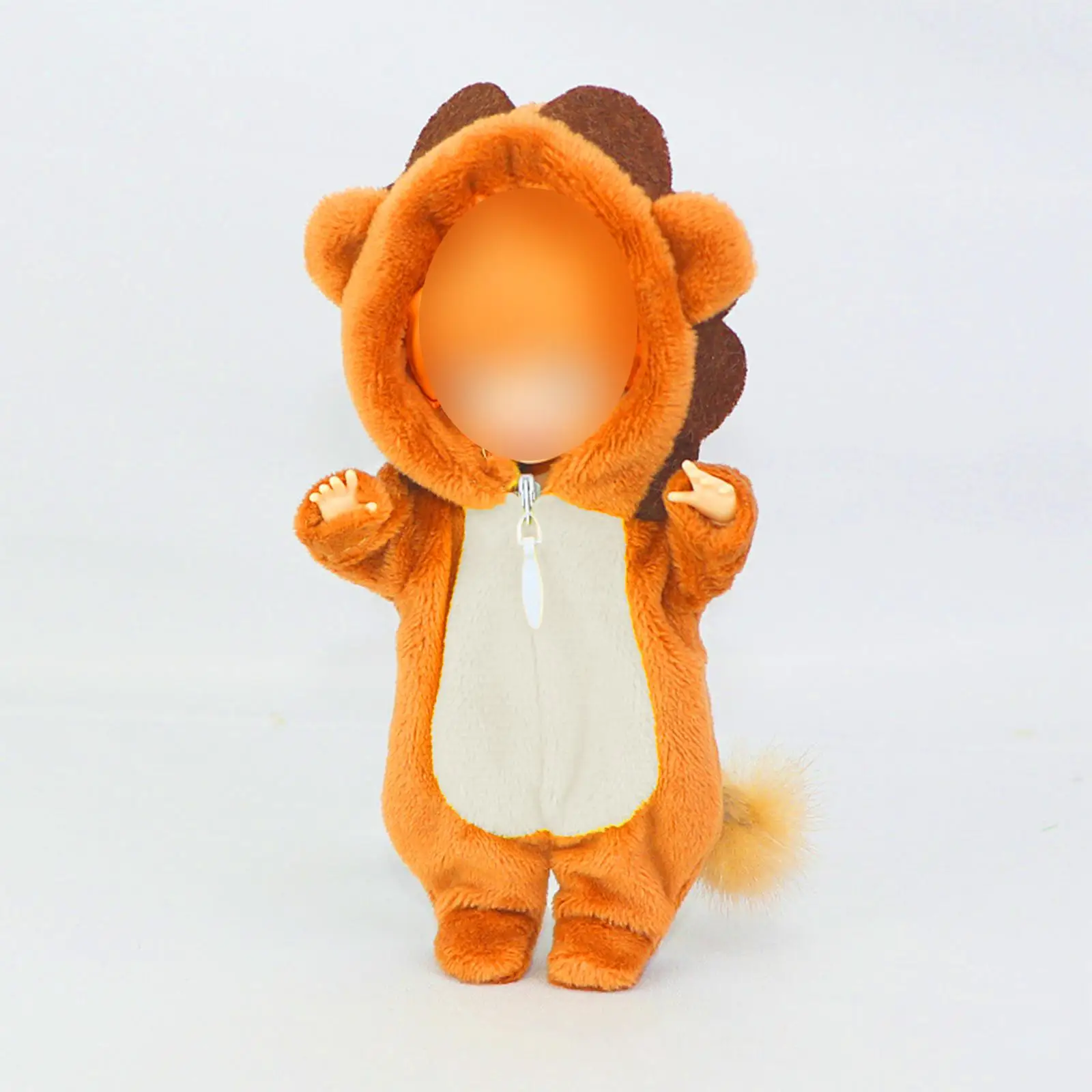 

Cute Doll Clothing Doll Bodysuit Zipper handmade Plush for Ob11 Baby Doll Accessories Party Favor Play House Fashion Doll